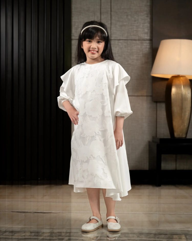 Tiama Dress Kids Vanilla