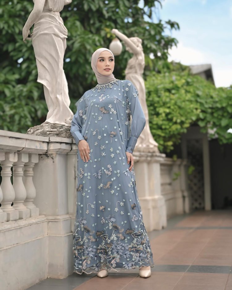 Teratai Dress Blue