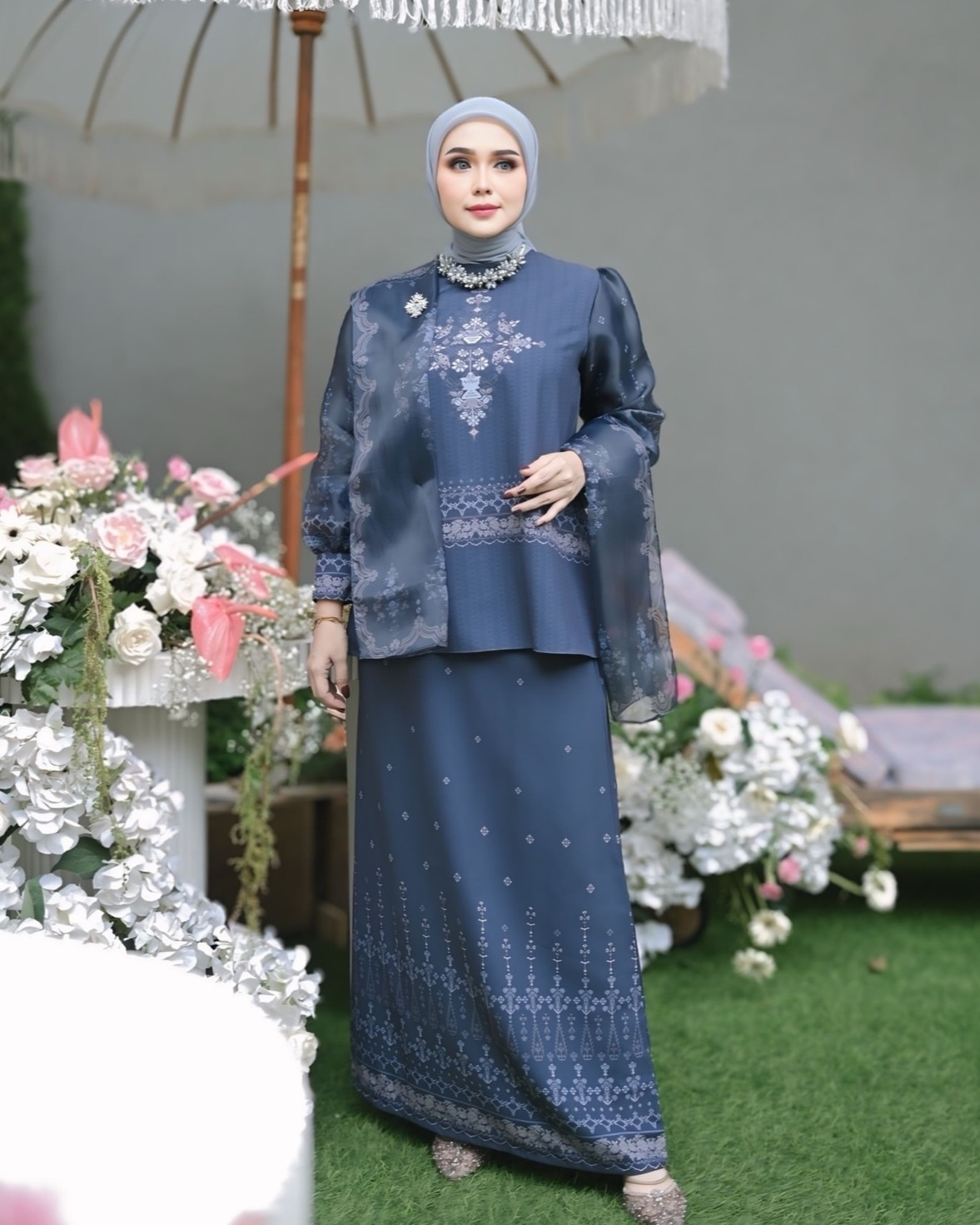 Kurung Raya Signature DeepNavy - Image 8