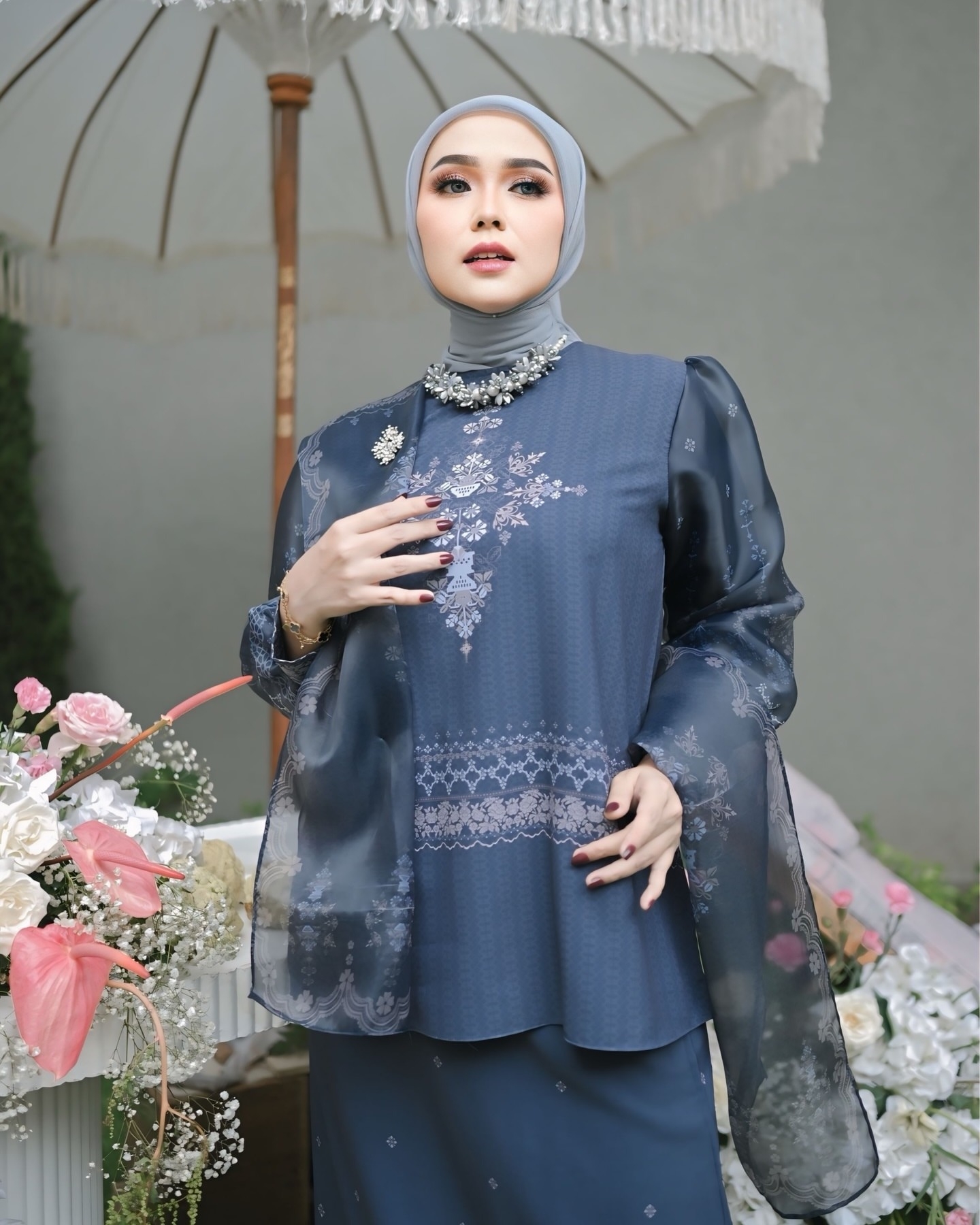 Kurung Raya Signature DeepNavy - Image 6