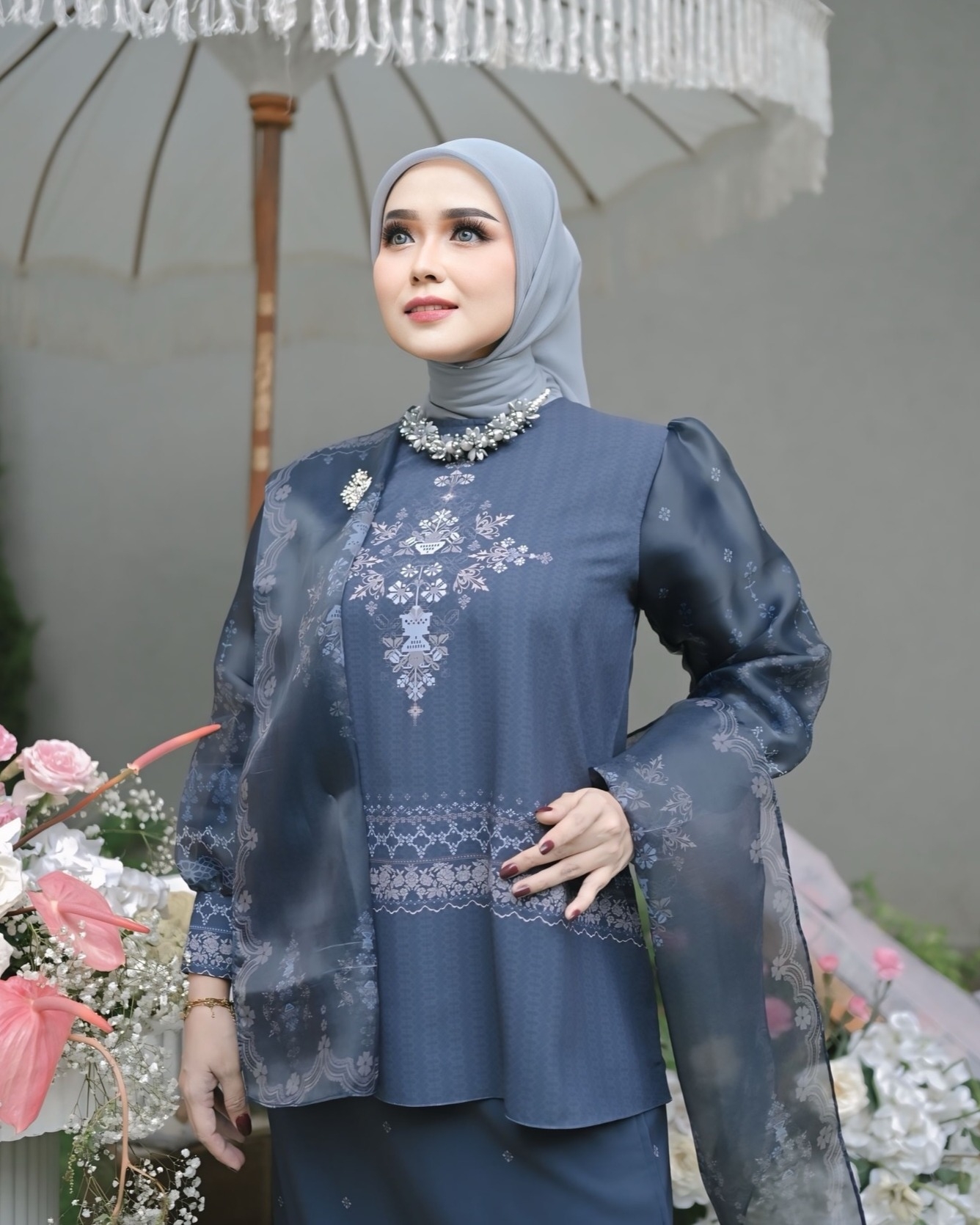 Kurung Raya Signature DeepNavy - Image 5